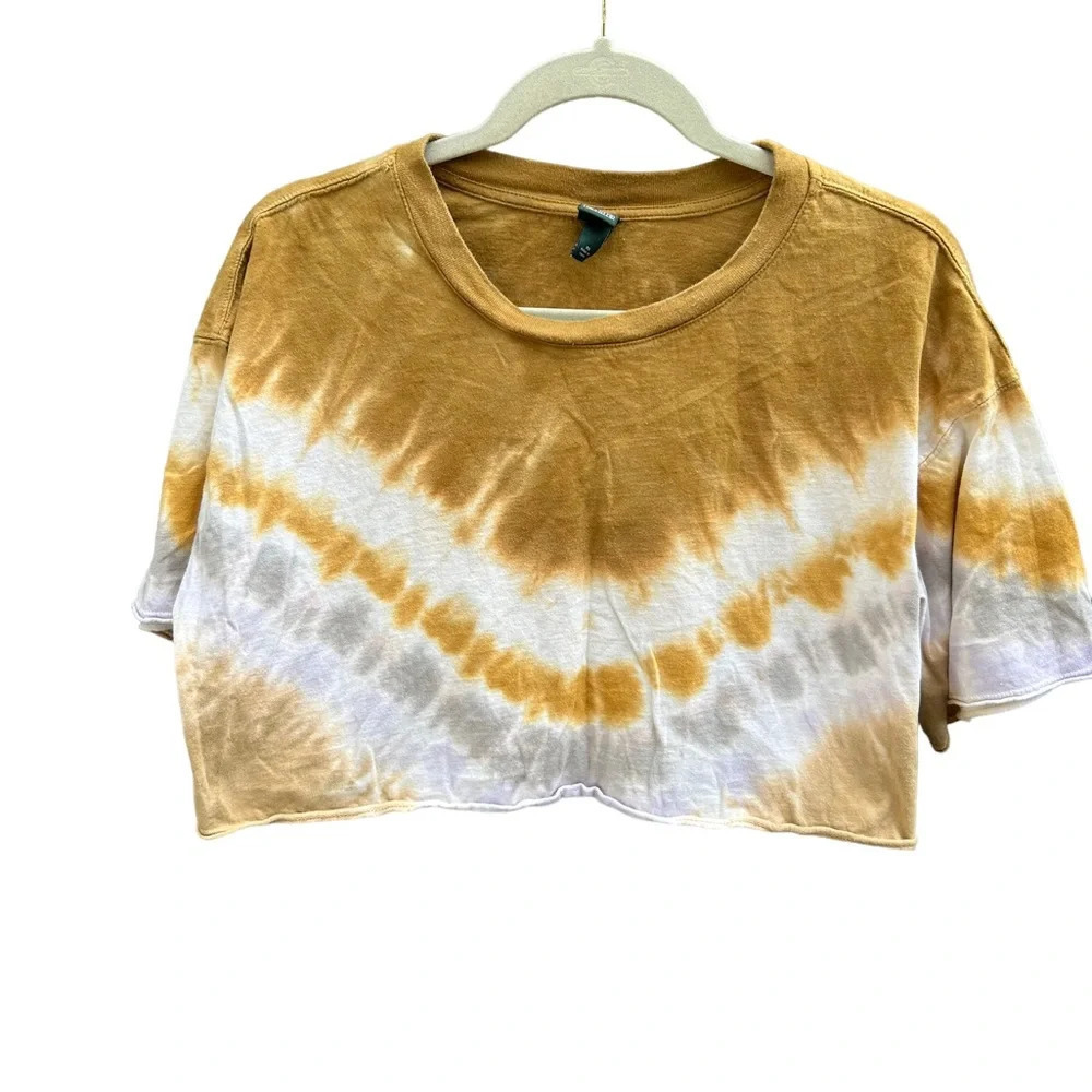 WILD FABLE WOMENS CROPPED TIE DYE TEE